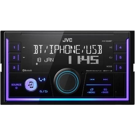 JVC KW-X850BT 2DIN Autoradio - Multicolor