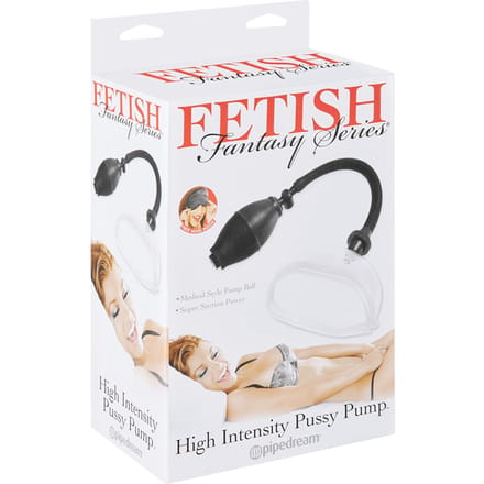 Pipedream Fetish Fantasy penispomp High Intensity Pussy Pump zwart,transparant - 18,5 inch