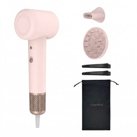 Carmen CHD1630P - Föhn - Haardroger - Föhn met diffuser - 3 warmtestanden - Warm koud functie - Roze