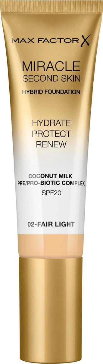 Max Factor Miracle Second Skin Foundation - 02 Fair Light