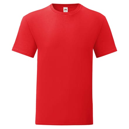 Fruit of the Loom Heren Iconisch 150 T-Shirt (Rood)