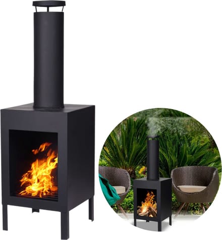 loks Tuinhaard - 105 cm - Metaal - Zwart