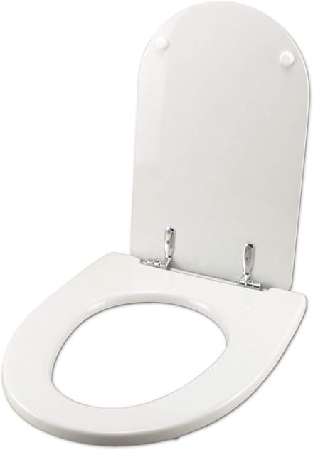 Toiletbril Hout - WC Deksel - Badkamer Upgrade - Hars Coating - Standaard Pasvorm - Wit