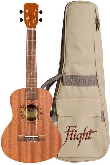 Flight: NUT310 Sapele Tenor Ukulele With Bag