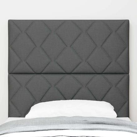 vidaXL - Hoofdbord - Donkergrijs - 100 - cm - Stof