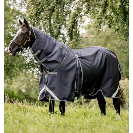 Waterdichte paardendeken met halsbedekking Horseware Rambo Optimo Plus 0g + 300g