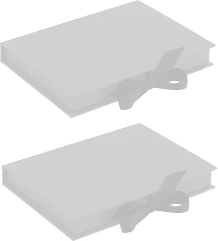Luxe geschenkdoos giftcard WIT, 16x11,5x2cm (10 stuks)