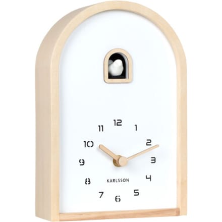 Karlsson - Wall/Table Clock Curva Cuckoo - Bruin - Øcm