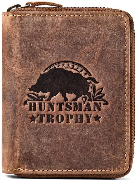 Greenburry Huntsman Portemonnee RFID-bescherming Leder 10 cm - Unisex - Horizontaal - brown