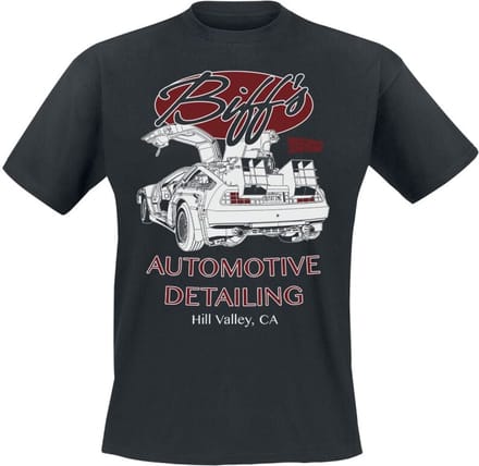 Back To The Future Biff's Automotive Detailing T-shirt zwart S