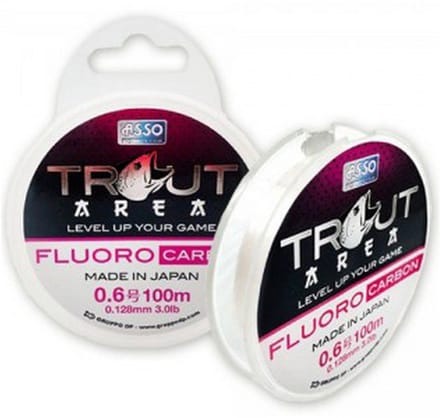 Asso Trout Area Std 100 M Flurocarbon Transparant 0.117 mm