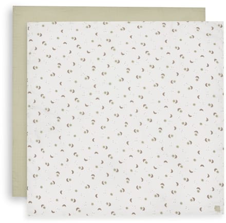 Jollein Hydrofiele Doek Large - 115x115cm - Over the Moon - 2 Stuks