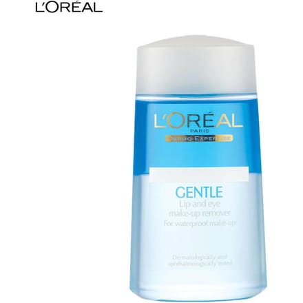 L'Oreal Paris Gentle Lip Eye Makeup Remover 125 ml. 125 ml. blue