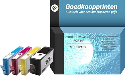 Huismerk HP 920XL inkt cartridges 4-Kleuren Multipack (84 ml)