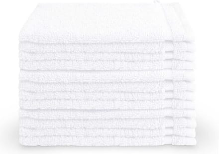Byrklund washandjes 12 stuks - Hotelkwaliteit - 16x21 - Wit