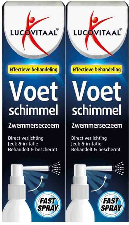 Lucovitaal - Voetschimmel Eczeem Spray - 2 x 25 ml - Voordeelverpakking