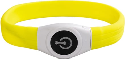 Duvoplus - Dierenkleding - Hond - Flash Light Ring Maxi Usb Silicon 65x2,5x1cm Geel - 1st
