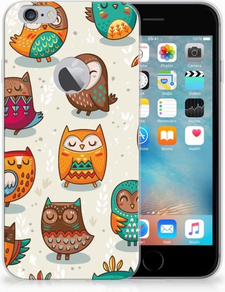 Apple iPhone 6 Plus | 6s Plus TPU Hoesje Vrolijke Uilen