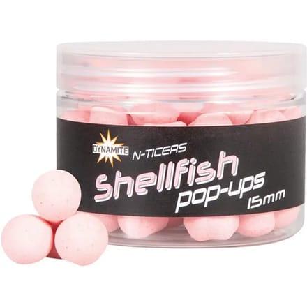 Drijvende boilies Dynamite Baits N-ticers Shellfish 12MM
