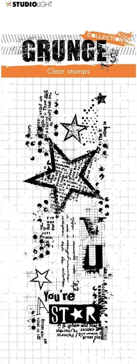 Stempel - Clear stamp - Studio Light - 148x52,2mm Grunge 3.0 nr.411