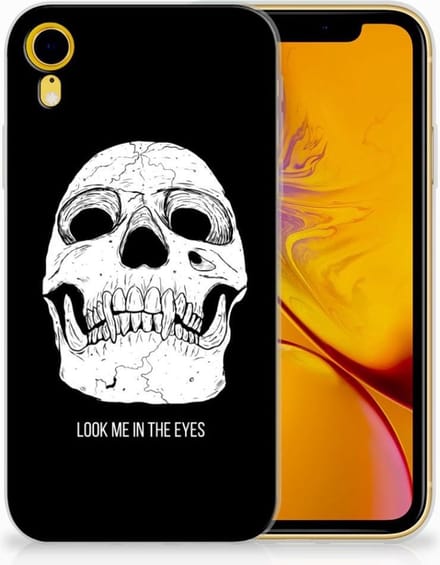 Silicone Back Case Apple iPhone Xr Skull Eyes