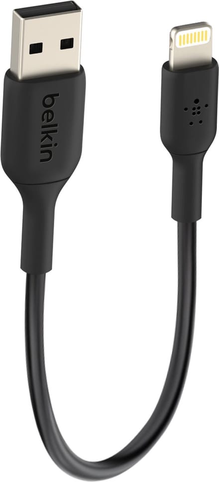 Belkin BOOST↑CHARGE - USB-A naar Lightning Kabel - 0,15 Meter - 12W - Zwart