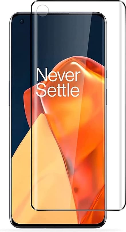 Screenprotector geschikt voor Oneplus 9 Pro Screenprotector Glas - Screenprotector geschikt voor Oneplus 9 Pro Beschermglas Gehard Full Screen Cover- Zwart