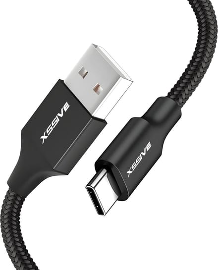 Lange USB-A naar USB-C Kabel 3 Meter - Quick Charge - 5x Langere Levensduur - Sterke USB naar USB C Kabels - Snellader - Origineel Xssive
