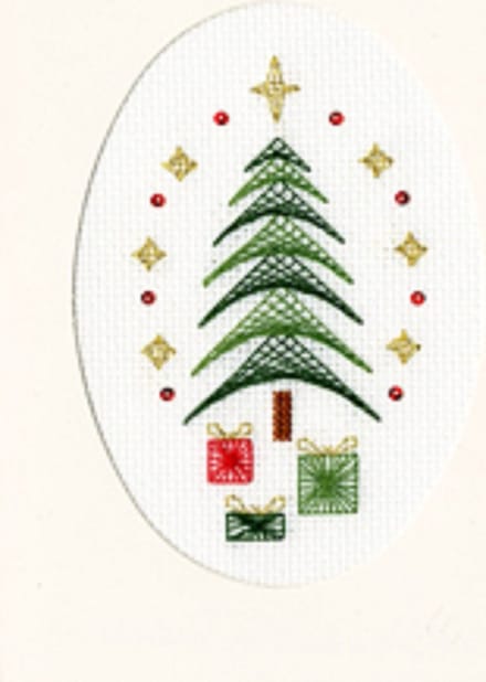 Bothy Threads Kerstkaart borduren telwerk