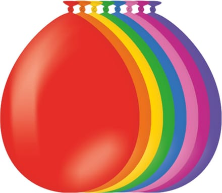 Ballonnen | 25 stuks | Kleur: Regenboog kleuren | Afmeting: 30cm