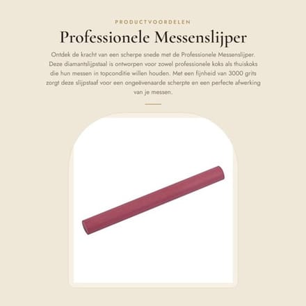 Dailygoods- Messenslijper - Diamantslijpstaal - Slijpstaaf - Wetsteen