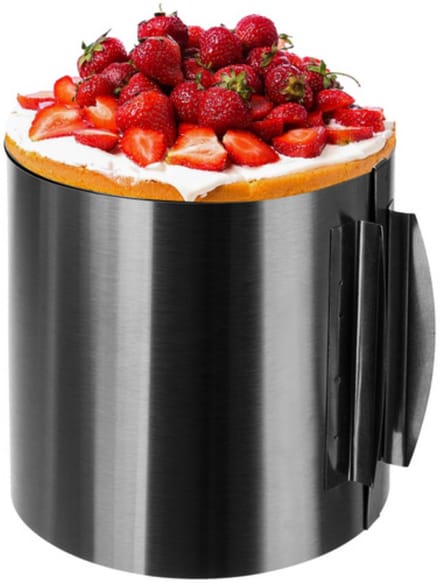 Ruhhy Verstelbare Cakevorm 16-30 cm - Hoogte 15 cm - Roestvrij Staal