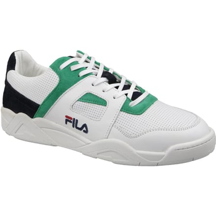 FILA Cedar CB Low Wit/Donkerblauw/Groen Heren Sneakers Wit Divers | Kleur Wit Divers| Maat 44