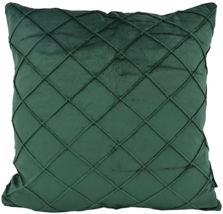 Sierkussen Velvet Cross Intens Groen | 45x45 cm | Velvet/Polyester