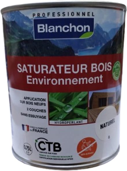 Saturator Milieu Vriendelijke BuitenBeits kleur Naturel no6 0.75L