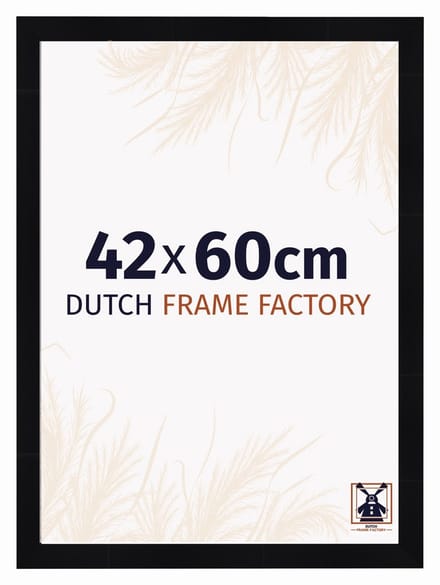 Fotolijst 42x60 cm - MDF - Zwart Hoogglans - Praag