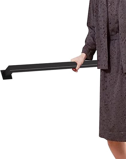 Trapleuning metaal - Wandsteun leuning - Veilig traplopen - Roestwerende coating - 150 cm - Zwart