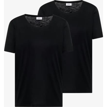 Basic Shirt met ronde hals in een 2-pack