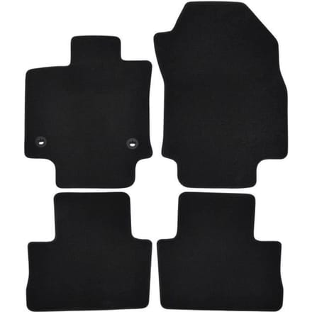 Tapis de sol - Toyota - Rav4 - Noir - 4 pièces - Renforcé sous les pédales
