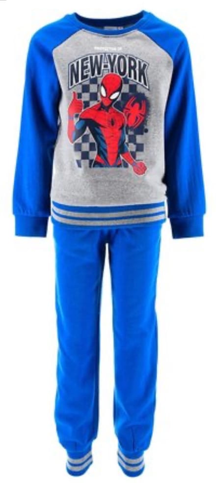 Marvel Spiderman Set / Joggingpak / Huispak / Vrijetijdspak - Blauw/Grijs - Maat 104 (tot 4 jaar)