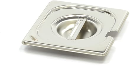 Gastronorm Deksel - 1/6 GN - RVS - met Uitsparing