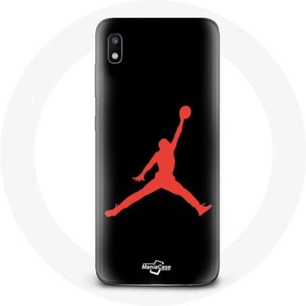 Hoesje - Air Jordan - Samsung Galaxy A10 - Rood - Flexibel - Logo rood