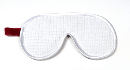 Vagabond Luxe Slaapmasker - Fluweelzacht - Wit/Rood