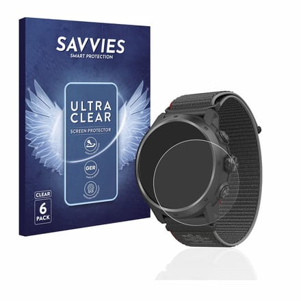 Savvies - Screenprotector voor Coros Apex 2 Pro - Folie Beschermfolie transparant 6 Stuks