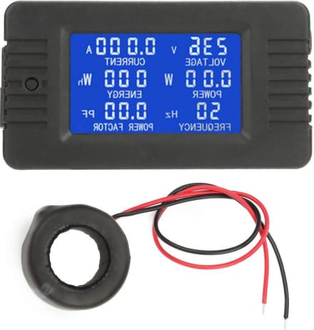 LCD Digitale Display Power Energy Panel Digitale AC KWh Tester Volt Amp Meter - Gesloten Type CT 100A voor Industrie