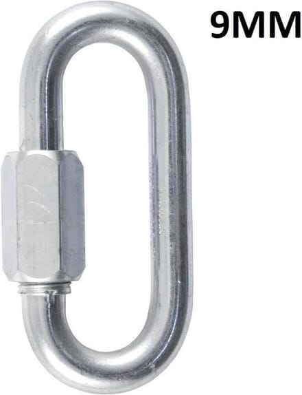 Quick link - 9 mm - gegalvaniseerd - schroef lock - 4 stuks