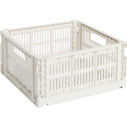 HAY Kleur Krat Mand Medium Vierkant - off white