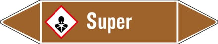 Super leidingmarkering op vel 75 x 17 mm - 8 per vel