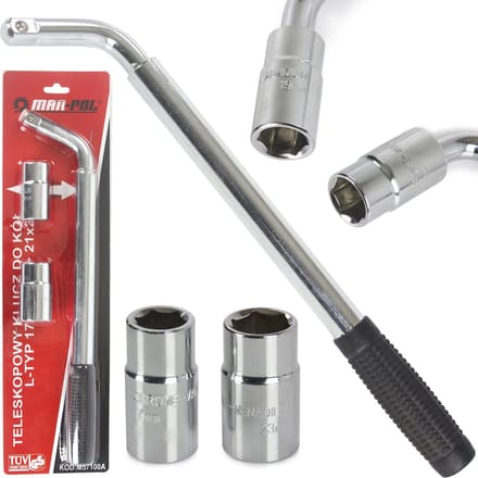 Telescopische wielmoersleutel (17-19 , 21-23 mm )