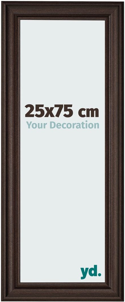 Your Decoration - Fotolijst 25x75 cm - MDF - Eiken Donker - Lazio